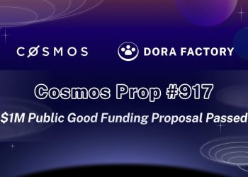 Cosmos Hub 批准向 Dora Factory 拨款 100 万美元,用于二次融资计划 – 区块链新闻、观点、电视和就业机会