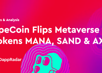 ApeCoin 翻转元宇宙代币 MANA、SAND 和 AXS