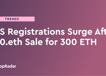 000.eth 售价 300 ETH 后 ENS 注册量激增