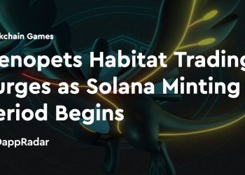 随着 Solana 铸造期的开始，Genopets Habitat 交易量激增
