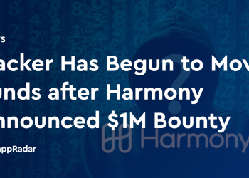 Harmony 宣布悬赏 100 万美元后，黑客已开始转移资金