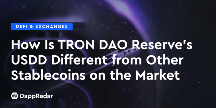 TRON DAO Reserve 的 USDD 与市场上其他稳定币有何不同