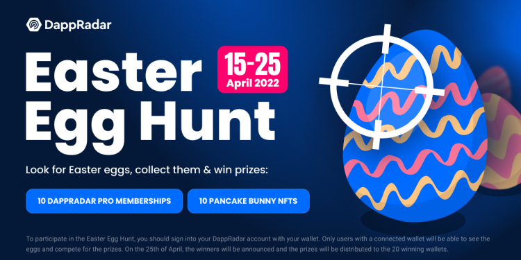 加入 DappRadar 复活节彩蛋寻找活动，玩得开心，赢取奖品！