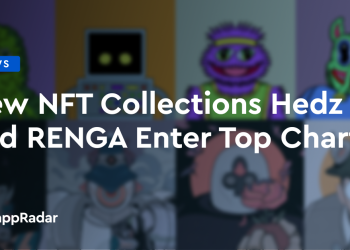 新 NFT 系列 Hedz 和 RENGA 进入本周热门排行榜