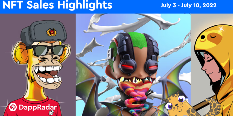 纯金 BAYC 售价 100 万美元及蓝筹股特价