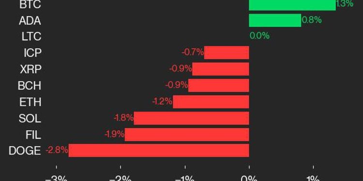 比特币价格（BTC）突破 7 万美元，领跑 CoinDesk 20 大上涨股：CoinDesk 指数市场更新
