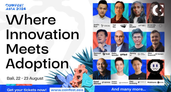 Coinfest Asia 2024 确认全球顶级 Web3 人物出席