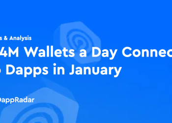 1 月份每天有 240 万个钱包连接到 Dapps