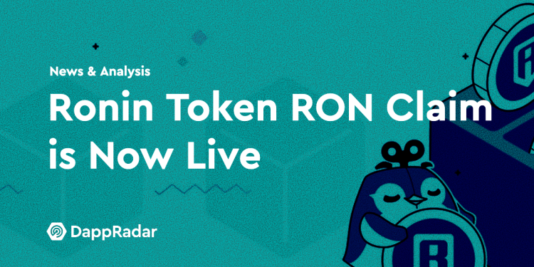 Ronin 原生代币 RON 现已上线