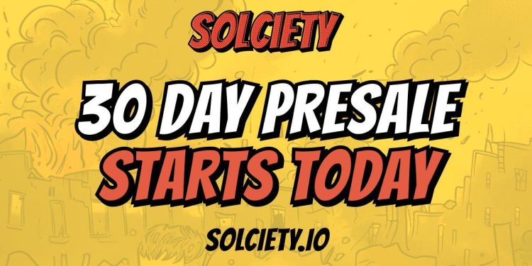 新的 SOL Meme Coin Solciety 今日推出,为期 30 天的 ICO