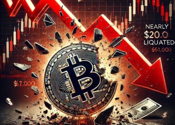 比特币跌破 61,000 美元,近 2 亿美元被清算