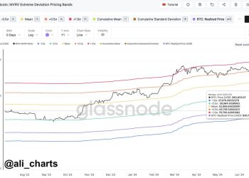 加密货币分析师表示,如果 BTC 突破这一阻力位,下一个比特币目标价位将是 78,700 美元