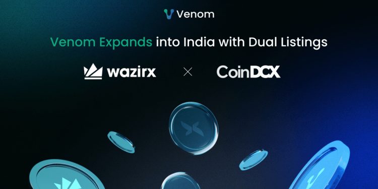 Venom 通过在 WazirX 和 CoinDCX 双重上市进军印度市场