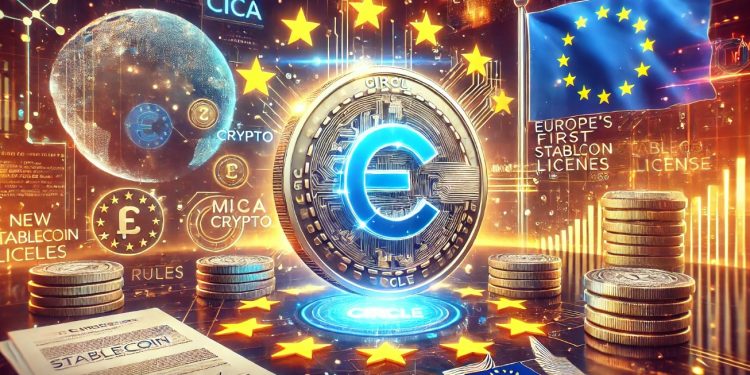 Circle 根据新的 MiCA 加密货币规则获得欧洲首个稳定币许可证