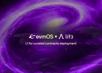 Lif3.com 与 evmOS 合作部署“Lif3 Chain”，这是第一个具有精选 DeFi 合约的 Layer-1 解决方案