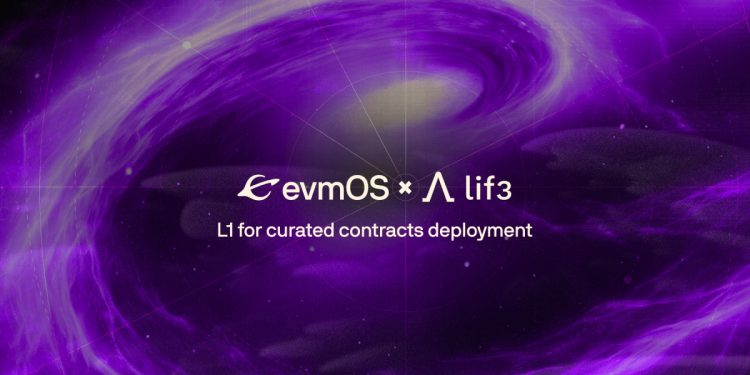 Lif3.com 与 evmOS 合作部署“Lif3 Chain”，这是第一个具有精选 DeFi 合约的 Layer-1 解决方案