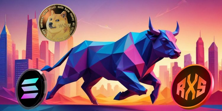 如何创建平衡的牛市投资组合：Solana 获得 400% 收益，Dogecoin (DOGE) 获得 950% 收益，Rexas Finance (RXS) 获得 10,090% 收益
