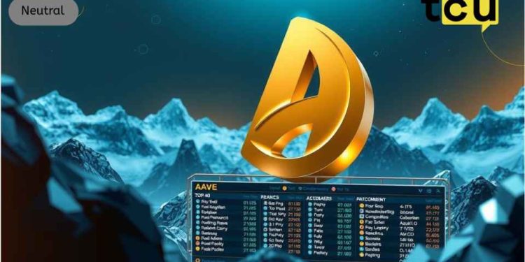 Aave (AAVE) 稳坐前 40 名加密货币地位