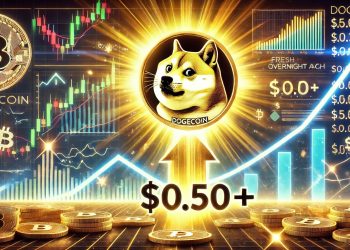 狗狗币一夜之间爆发——价格走势表明新高高于 0.50 美元
