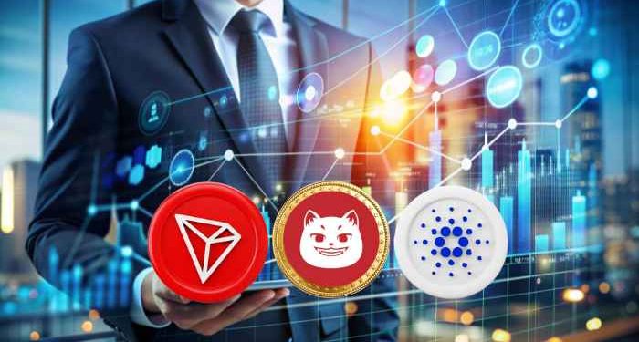 TRX、XRP 和 ADA 显示出强烈的看涨信号，但到 2025 年，这种新代币可能会以 10,000% 的涨幅超越它们！