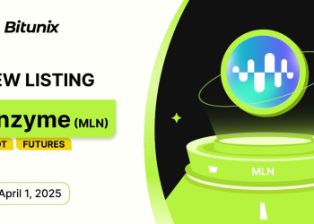 Bitunix列表酶(MLN),扩展其Defi代币投资组合