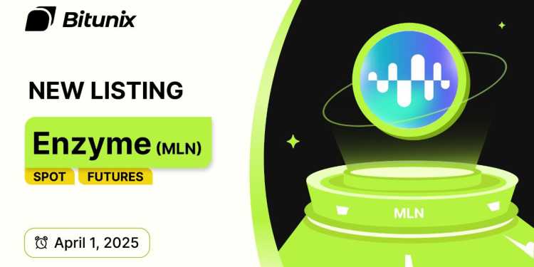 Bitunix列表酶(MLN),扩展其Defi代币投资组合