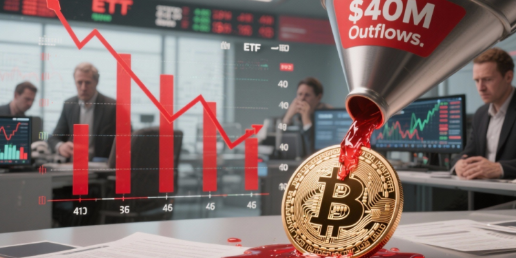 今日 BTC 新闻:现货比特币 ETF 连续四天亏损,资金流出 4000 万美元