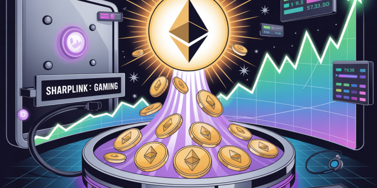 加密货币新闻:SharpLink Gaming 提取 7830 万美元的 ETH 推动以太坊飙升