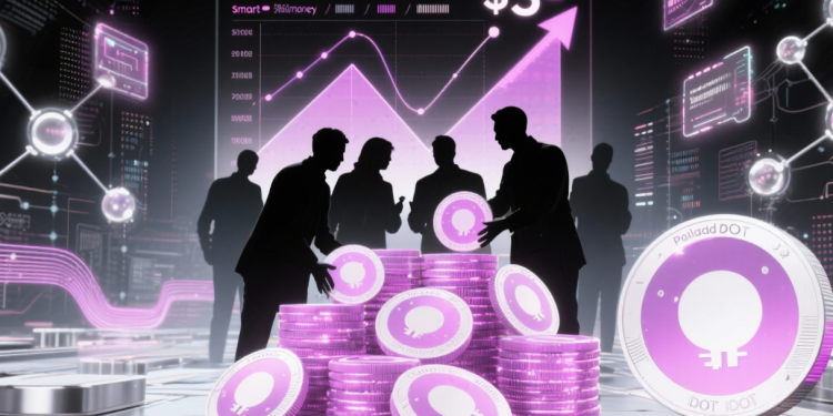 Polkadot 新闻:随着聪明资金的建立,Polkadot 价格接近 3 美元
