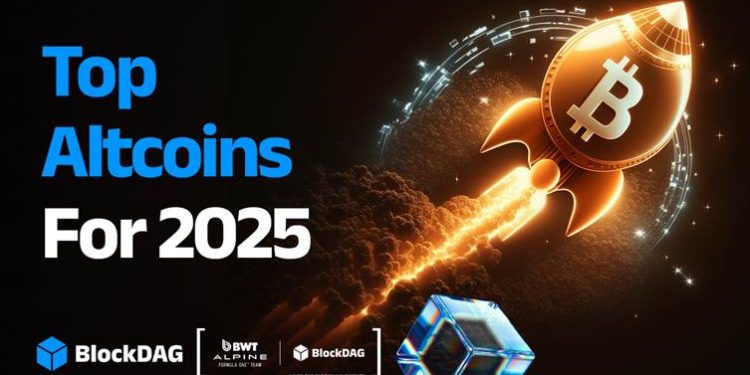 BlockDAG 预售金额超过 4.33 亿美元，创历史新高，与 Solana、Polkadot 和 Chainlink 一起领跑 2025 年顶级山寨币