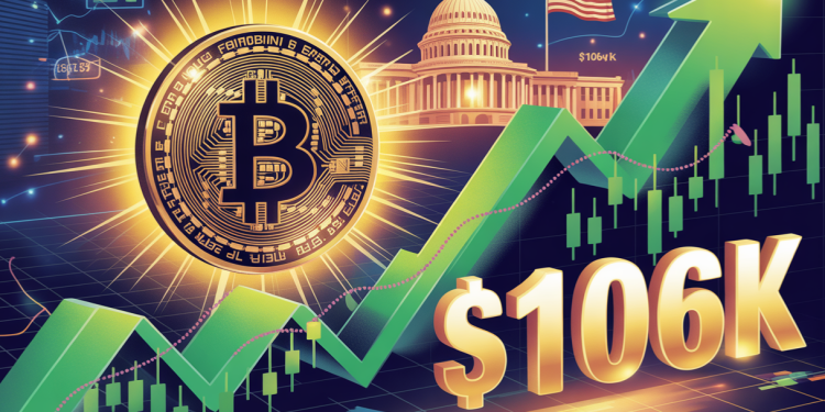 今日 BTC 新闻：美国融资突破，比特币价格跃升至 10.6 万美元以上