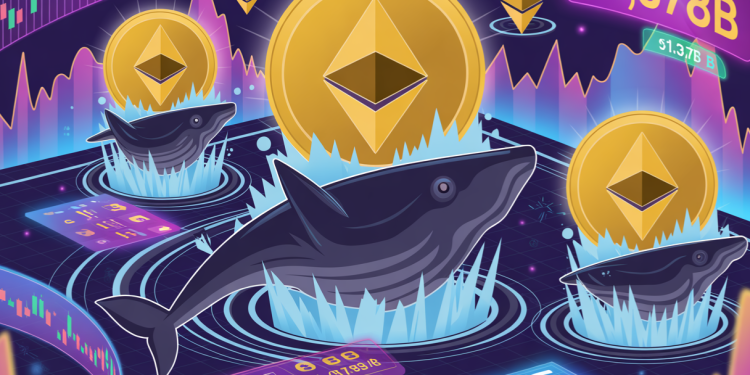以太坊最新消息:以太坊鲸鱼抢走了近 40 万枚 ETH – 看涨迹象激增