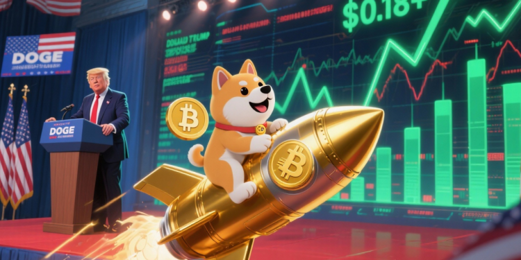 狗狗币价格预测：特朗普的股息承诺引发狗狗币价格突破 0.18 美元