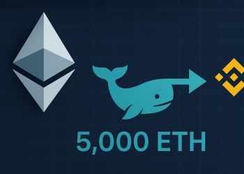 Whale 又向币安发送 5,000 ETH