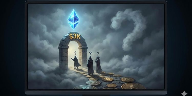 交易员质疑后续行动,以太坊价格回升至 3000 美元