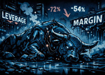 加密货币熊市被证实，强制去杠杆化抹去了数万亿美元的价值