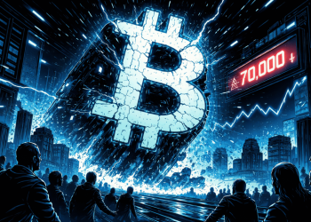 由于 ETF 流出和避险情绪打压市场，比特币跌破 70,000 美元